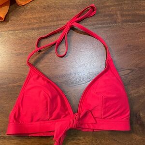 Vibrant Red Bikini Top